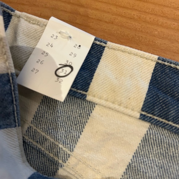 NWT CURRENT/ELLIOTT The Westside Shorts Bay Stripe 31 - Picture 6 of 11